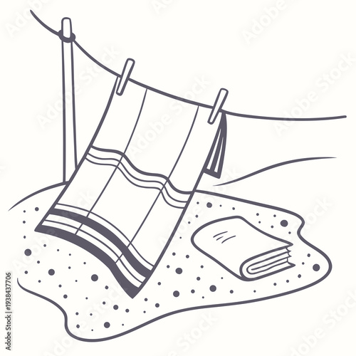 A detailed illustration of a book and a pair of glasses on a table Vector