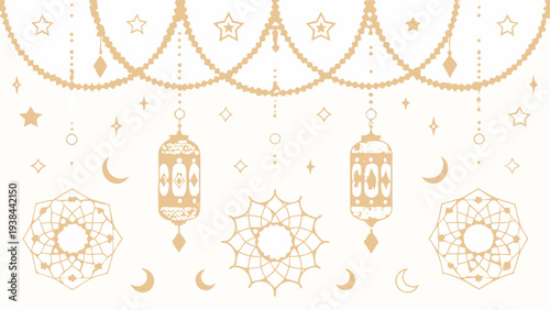 Elegant collection of celestial and symbolic icons in a minimalist design style