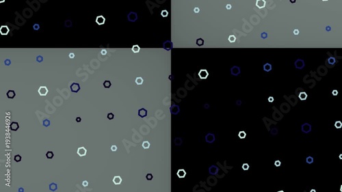 Abstract Animated Background with Floating Geometric Rings.