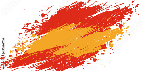 Abstract grunge brushed watercolor flag of Spain. Holiday template background - for national holidays banner, invitation, postcard, background, poster.