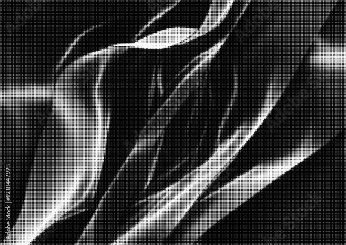 Large vector halftone abstract texture with a transparent background