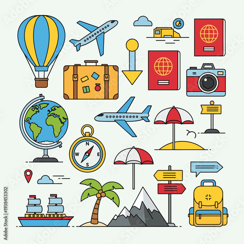 Travel Icons Set