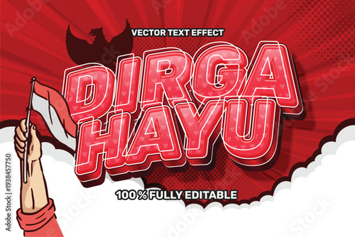 DIrgahayu Indonesia Vector Text Effect