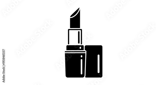 Vector Icon of a Lipstick Elegant and Sophisticated Beauty Product for Makeup and Cosmetics