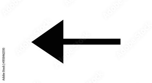 Black Arrow Pointing to Right Side.