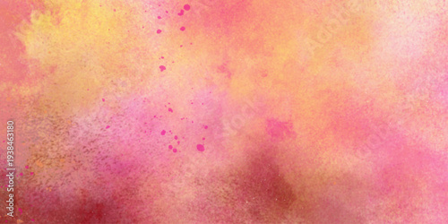 Galaxy theme space abstract background, contrast colorful smoke effect, open space, stars, alcohol ink deocration . Colorful bright ink and watercolor textures on white orange pink paper background. 