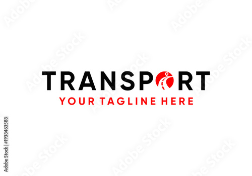 Modern transportation vector symbol word mark logo design illustration. Logistics delivery and travel route vector logo design illustration, vector travel logo