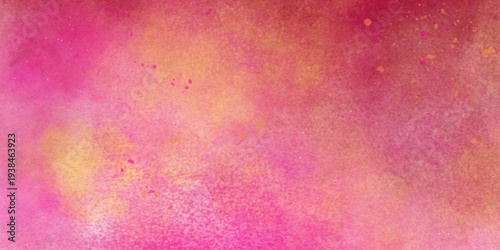 Galaxy theme space abstract background, contrast colorful smoke effect, open space, stars, alcohol ink deocration . Colorful bright ink and watercolor textures on white orange pink paper background. 