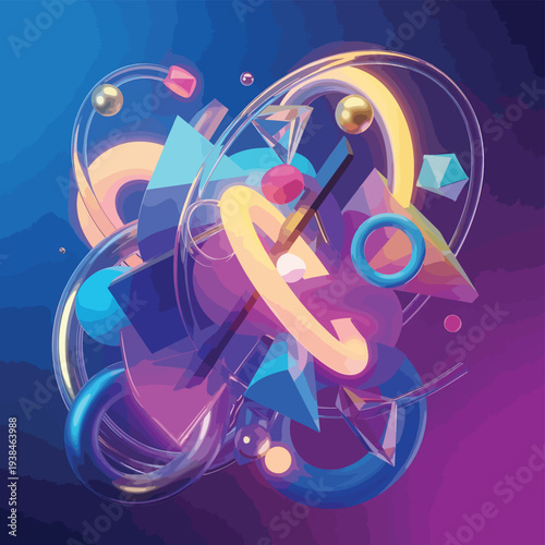 Abstract 3D Shape Composition