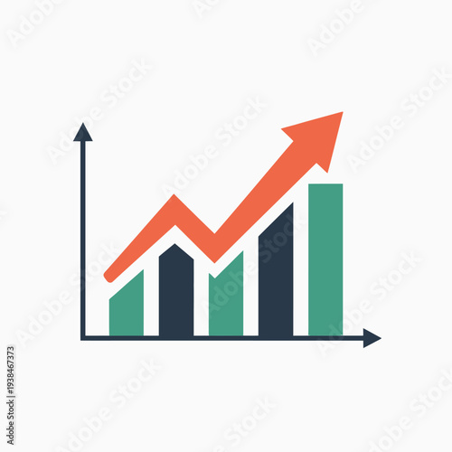 A graph showing a steady increase in growth and progress over time