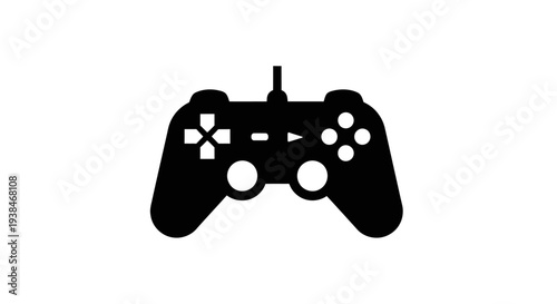 Black video game controller device.