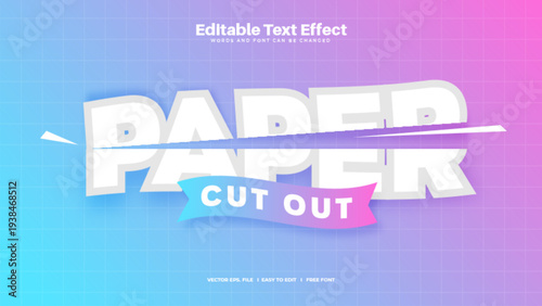 Paper Cut Text Effect