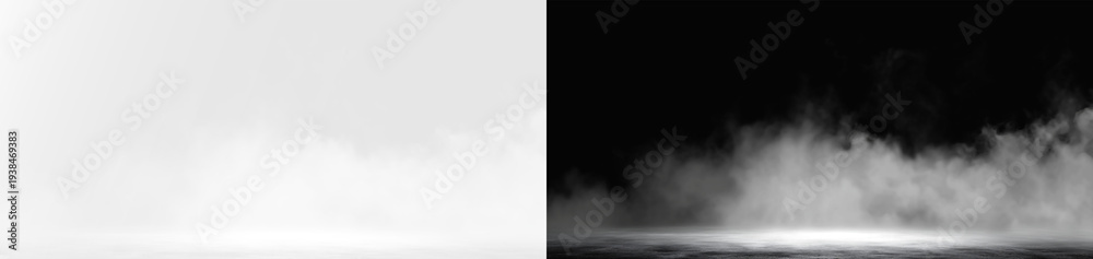 Fototapeta premium Smoke gas fog cloud puff, realistic thick white steam burst isolated. Overlay smoke effect png
