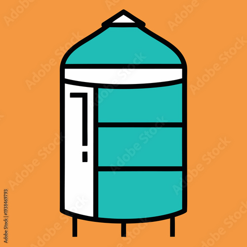 illustration of a milk bottle with milk