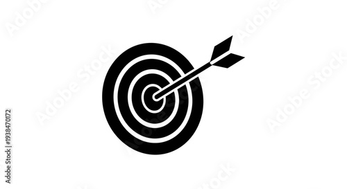 Bullseye Target with Arrow in Center.