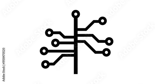 Circuit board electronic component symbol.