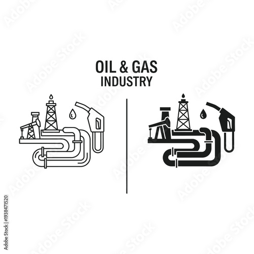 Oil Gas Extraction Pumping Industrial Process