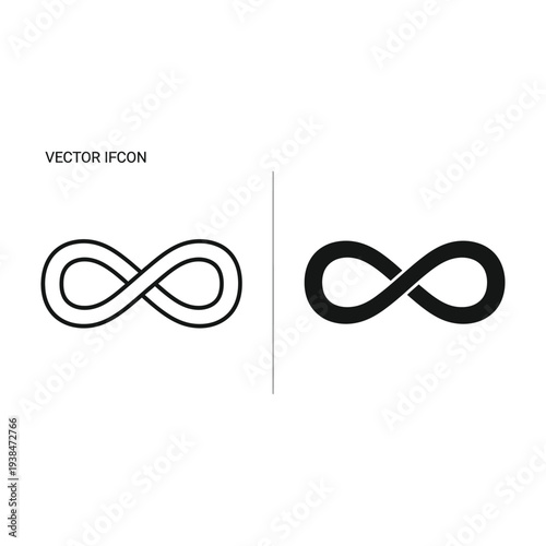 Infinity Symbols Comparison Business Concept