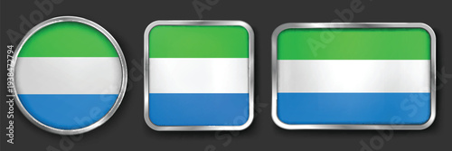 SIERRA LEONE Metallic Flag Collection, Circular, Square and Rectangular SIERRA LEONE Flag Badges Set Free Download SIERRA LEONE Metallic Flag Collection, Circular, Square and Rectangular SIERRA LEONE Flag Badges Set - GFXLoad