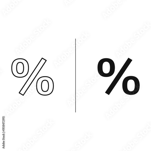Percentage Symbols Finance Discount Offer