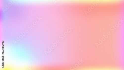 Vibrant rainbow light leak overlay with soft pastel gradient film burn effect