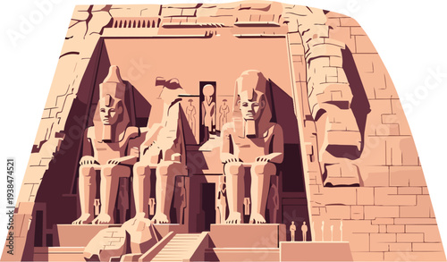 Abu Simbel Temple colossal statues ancient Egypt landmark