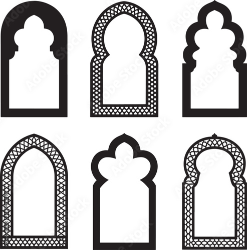 Islamic archway frames collection