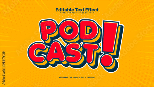 Podcast Text Effect