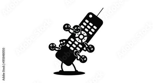 Modern Remote Control Icon Vector Design
