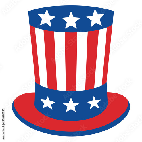 Uncle sams hat-with-flag-stripes-and-stars 