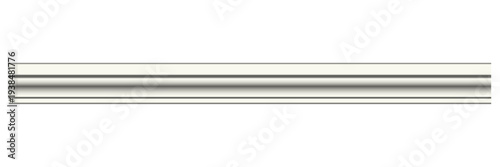 Off white wooden molding baseboard cornice trim for wall and ceiling interior decoration classic architectural profile decorative home decor construction on transparent isolated png