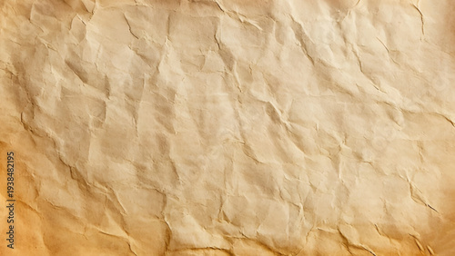 Abstract crumpled and creased recycle brown paper texture background. 