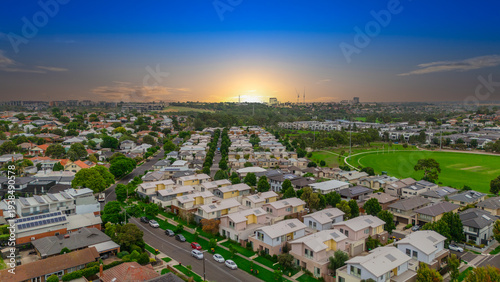 Принти на полотні aerial, aerial city view, apartment, architecture, ascot vale, beautiful, brunsw