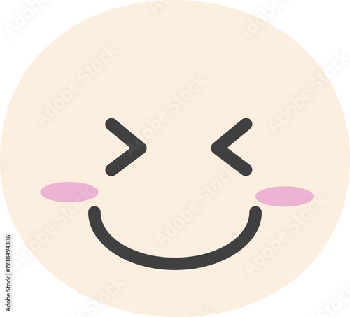 다양한 감정표정을 짓는 얼굴캐릭터