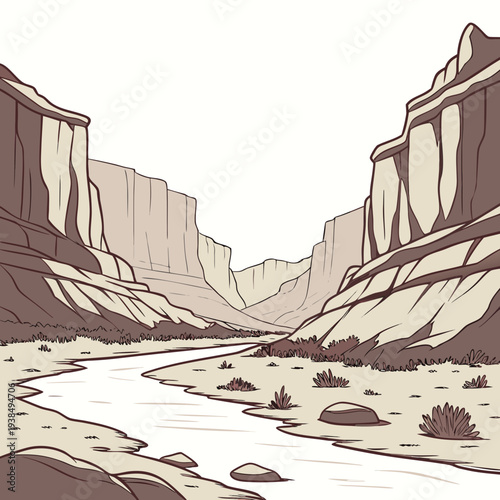 Ancient ruins of a once great civilization in a desert landscape Vector