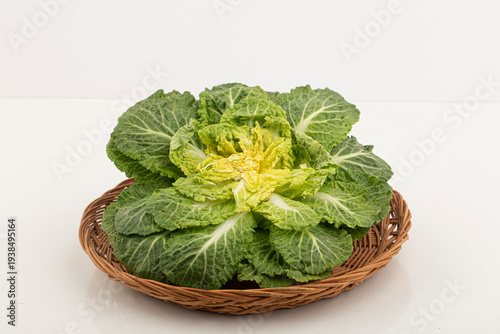 korean Seasoned Cabbage bomdong. Spring Cabbage Bibimbap.