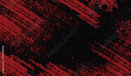Red and black grunge brush stroke background