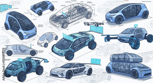 Futuristic Electric Vehicle Concepts and Designs Showcase.
