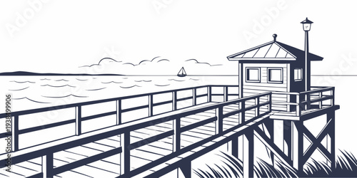 Aerial view of a modern airport with planes and a control tower Vector