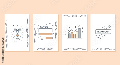 Marketing Strategy Elements: Lead Magnet, Capture Form, Growth Chart