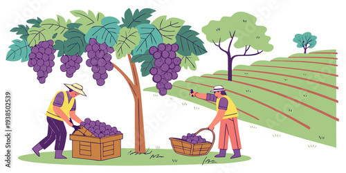 Children playing under a tree with a dog and a cat nearby in a rural setting Vector