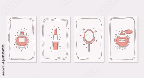 set of beauty woman tools 