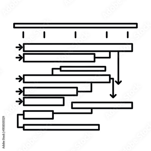 Project Timeline Gantt Chart Visualization.