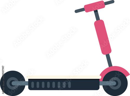 Pink electric kick scooter icon representing modern urban transport