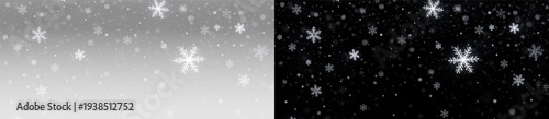 Foto Winter snowflake particle design falling frost crystal texture illustration on t