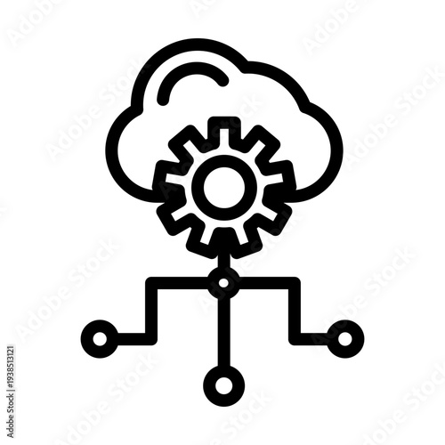 Cloud Native Vector Icon