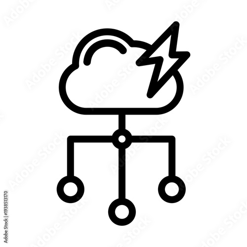 Multi-Cloud Vector Icon