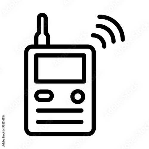  Police Radio Vector Icon