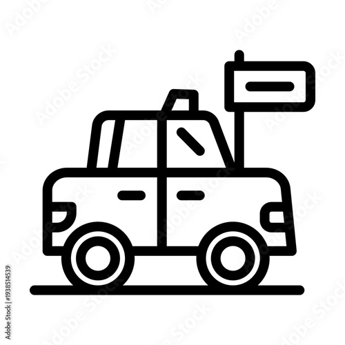 Taxi Radio Vector Icon