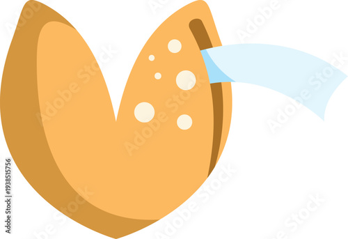 Fortune cookie opening revealing message predicting future luck